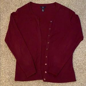 Burgundy Gap Cardigan Size Large
